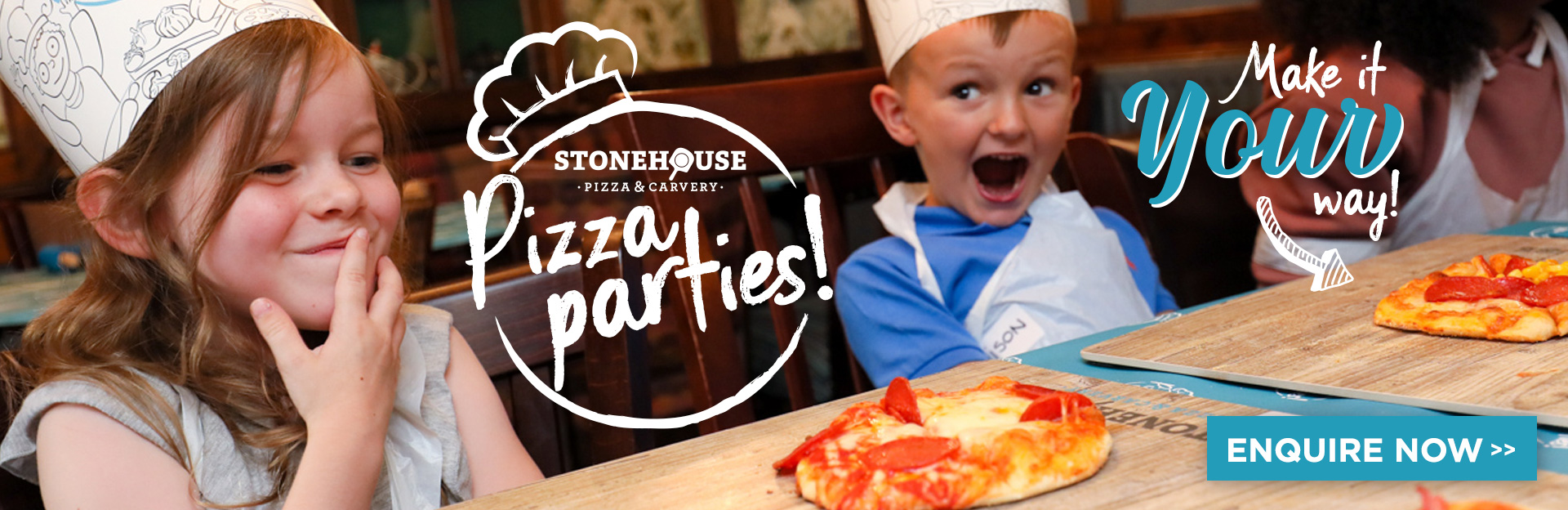 Pizza Parties at Stonehouse Pizza Carvery